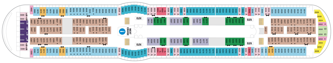 Royal Caribbean International, Adventure of the seas, Deck 6.png